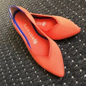Rothy’s The Point, Orange, Size 8.5